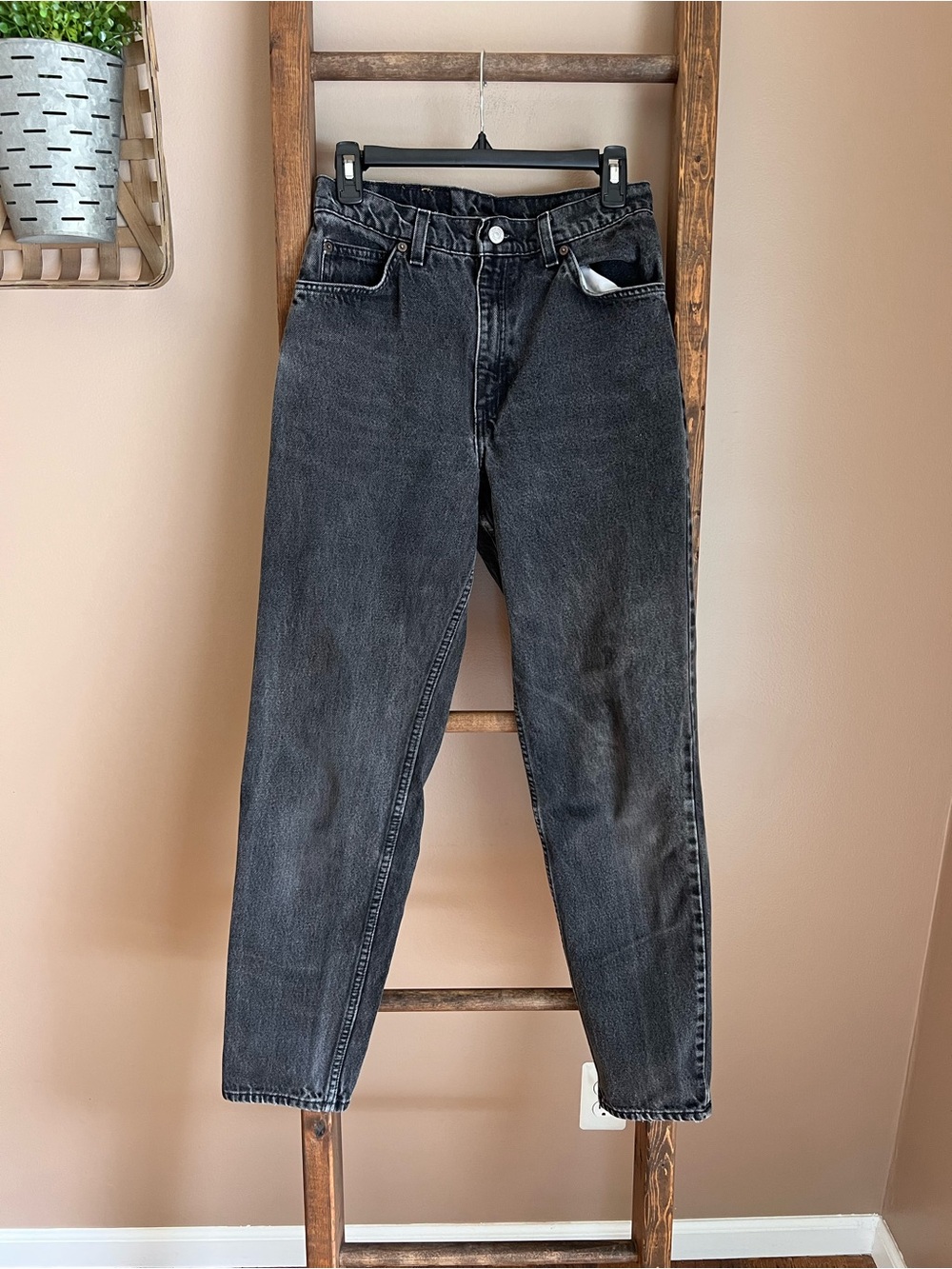 Levi’s Orange Tab Black Jeans — Classic Straight Fit